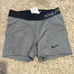 Nike Gray Athletic Shorts with Compression Fit